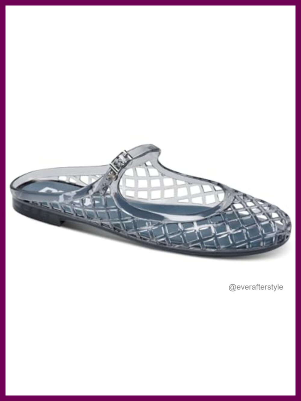 DKNY Louey Mary Jane Jelly Ballet Flat Round Toe Buckle Women's